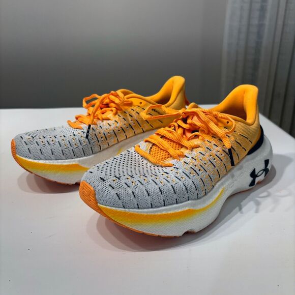 Under Armour Infinite Elite UA We Run Orange White Women's Running Sneakers Sz 9 - Picture 1 of 10